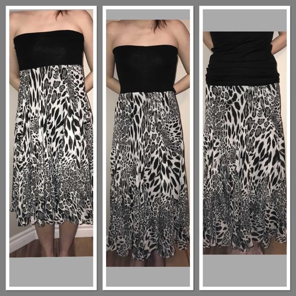 WEAR 3 WAYS ANIMAL PRINT DRESS/SKIRT - Picture 1 of 1